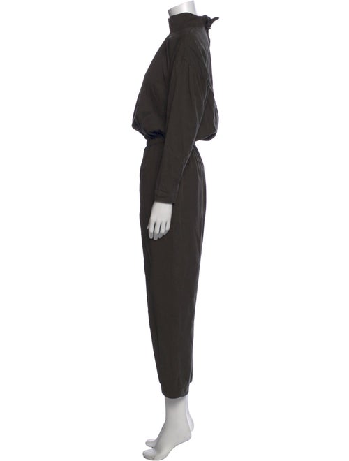 Black Crane Mock Neck Jumpsuit