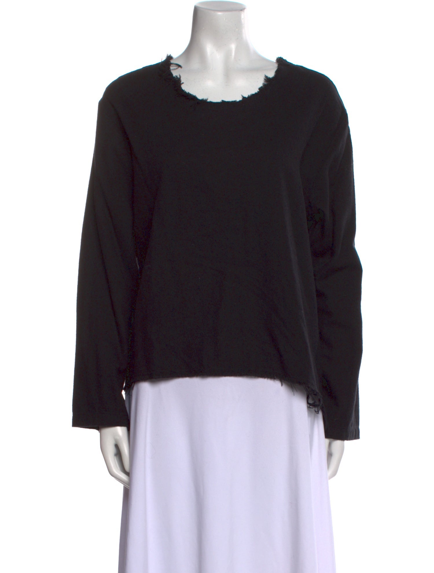 Black Crane Crew Neck Long Sleeve Sweatshirt