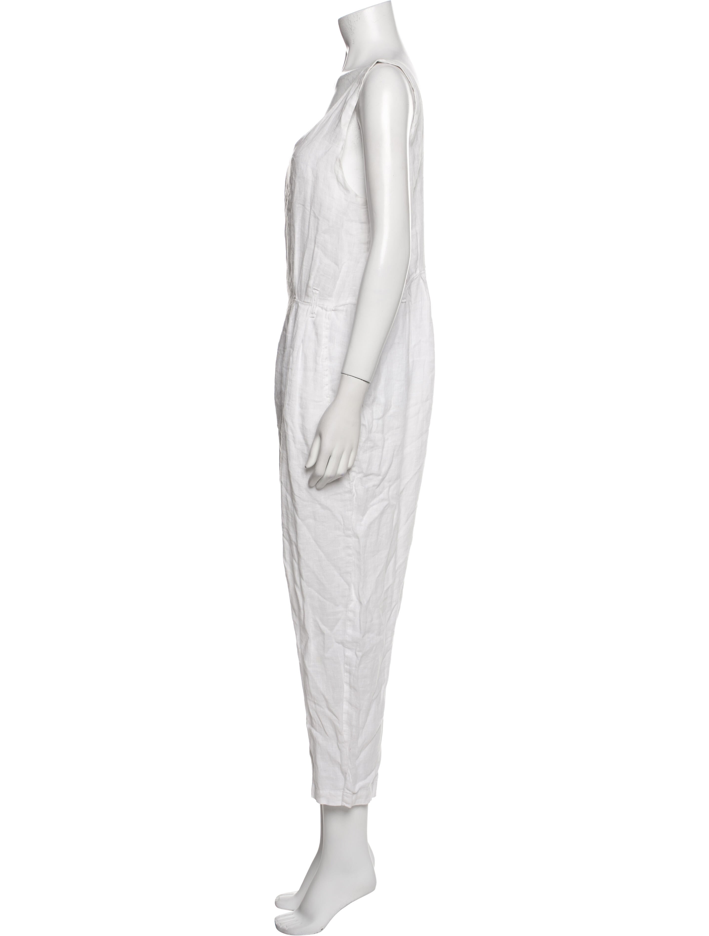 Black Crane Scoop Neck Jumpsuit