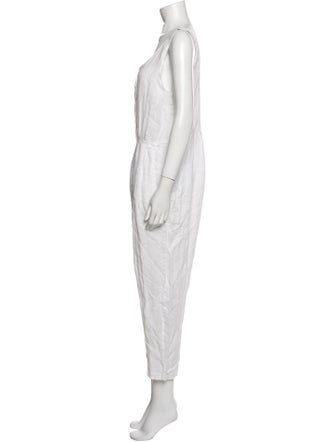 Black Crane Scoop Neck Jumpsuit