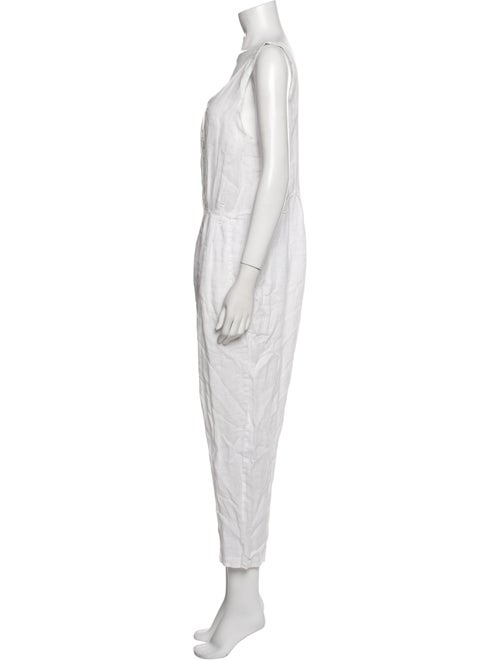 Black Crane Scoop Neck Jumpsuit