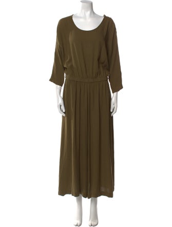 Black Crane Scoop Neck Jumpsuit