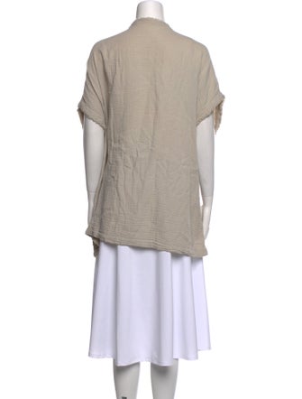 Black Crane Bateau Neckline Short Sleeve Tunic