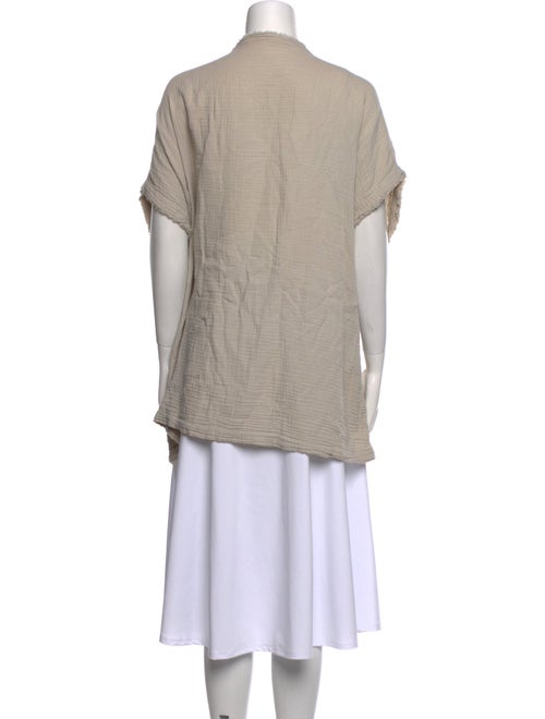 Black Crane Bateau Neckline Short Sleeve Tunic