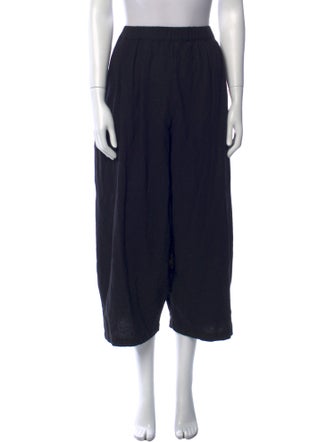 Black Crane Wide Leg Pants