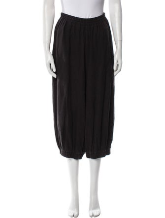 Black Crane Wide Leg Pants