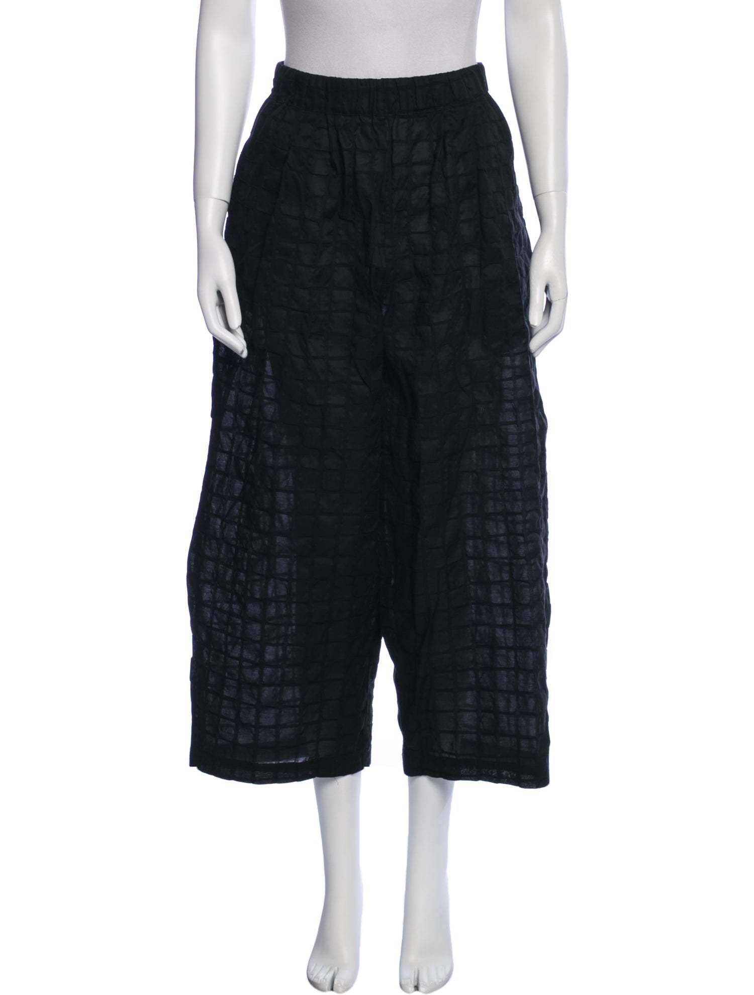 Black Crane Wide Leg Pants