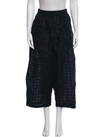 Black Crane Wide Leg Pants