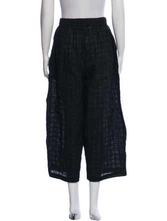 Black Crane Wide Leg Pants