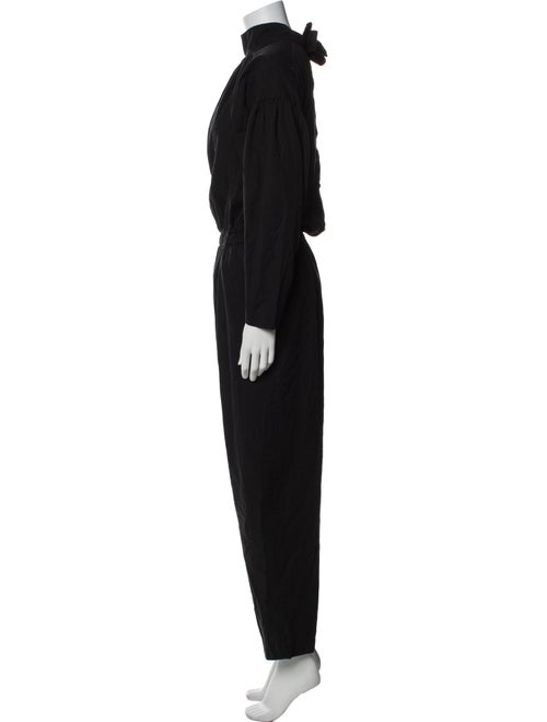 Black Crane Turtleneck Jumpsuit