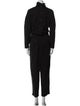 Black Crane Turtleneck Jumpsuit