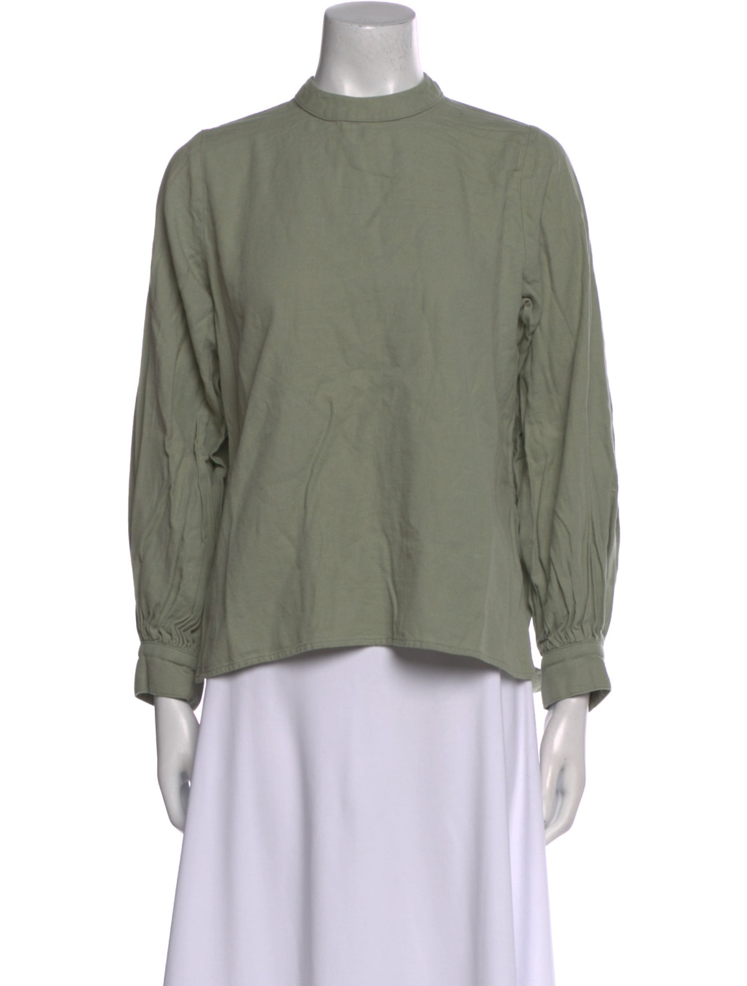 Black Crane Mock Neck Long Sleeve Sweatshirt