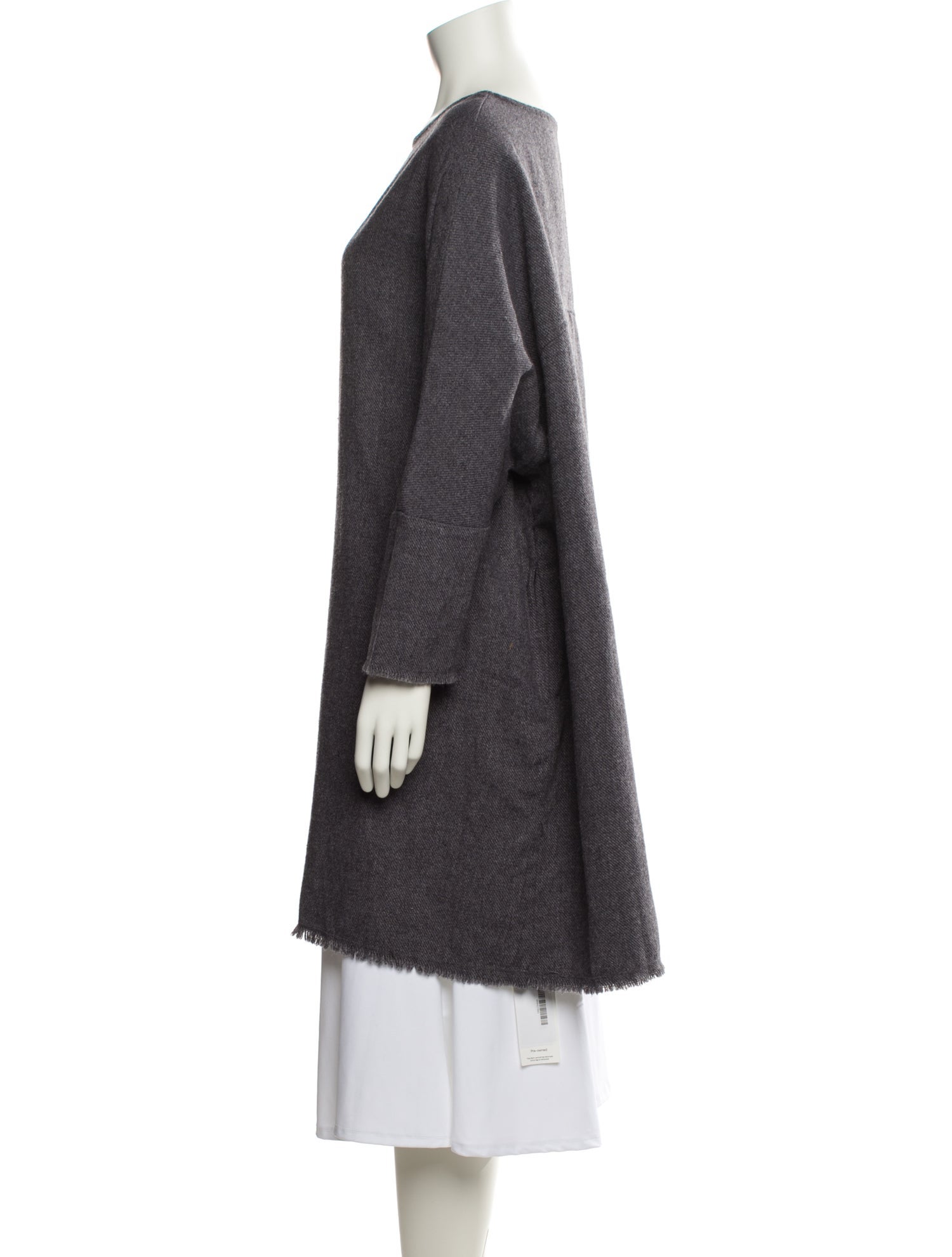 Black Crane Bateau Neckline Midi Length Dress