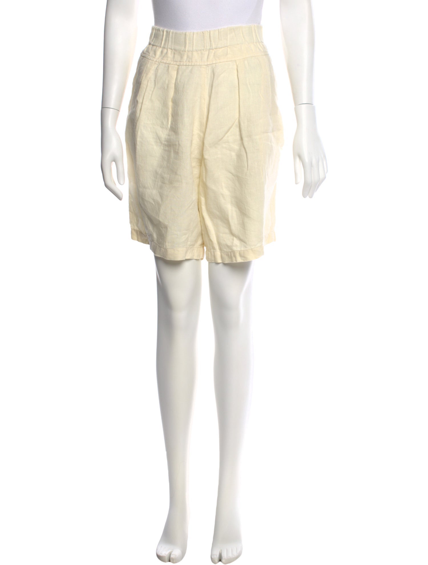 Black Crane Knee-Length Shorts