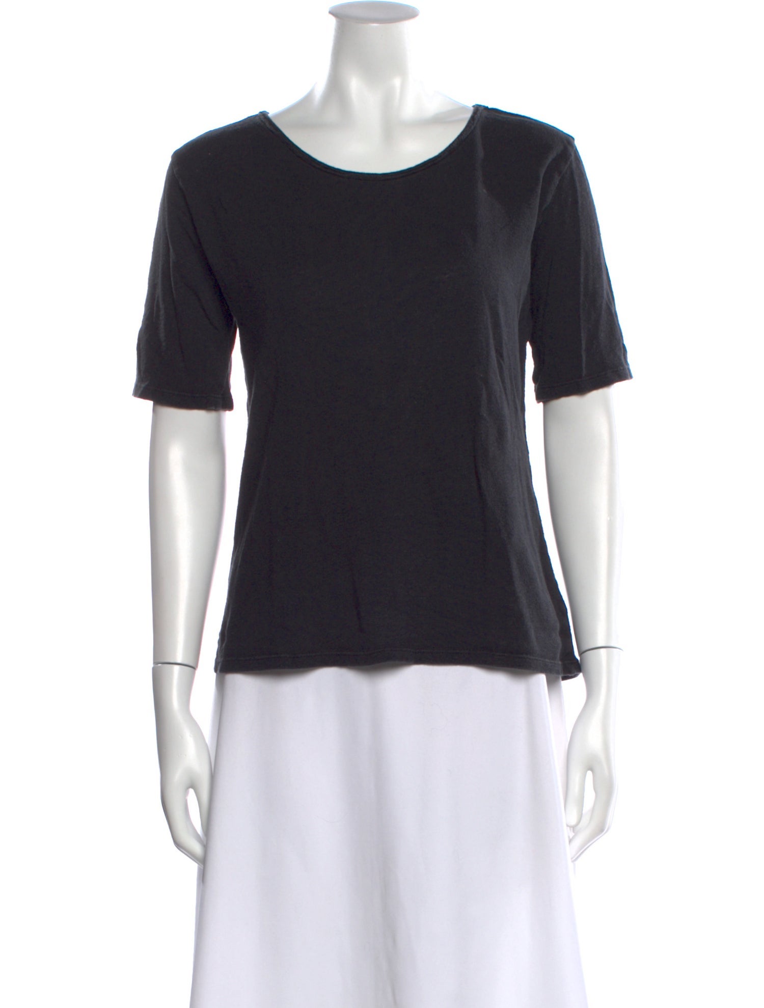 Black Crane Crew Neck Short Sleeve T-Shirt