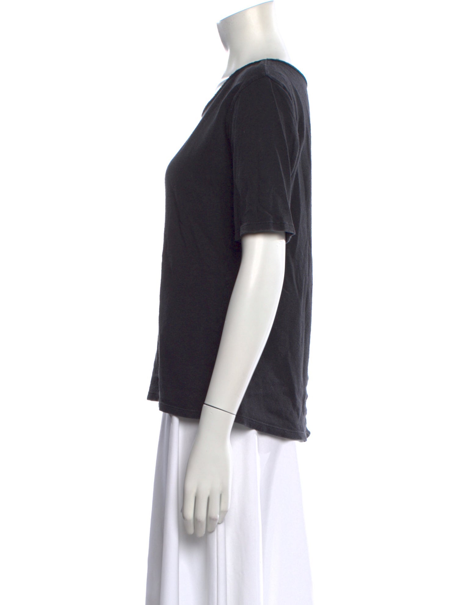 Black Crane Crew Neck Short Sleeve T-Shirt