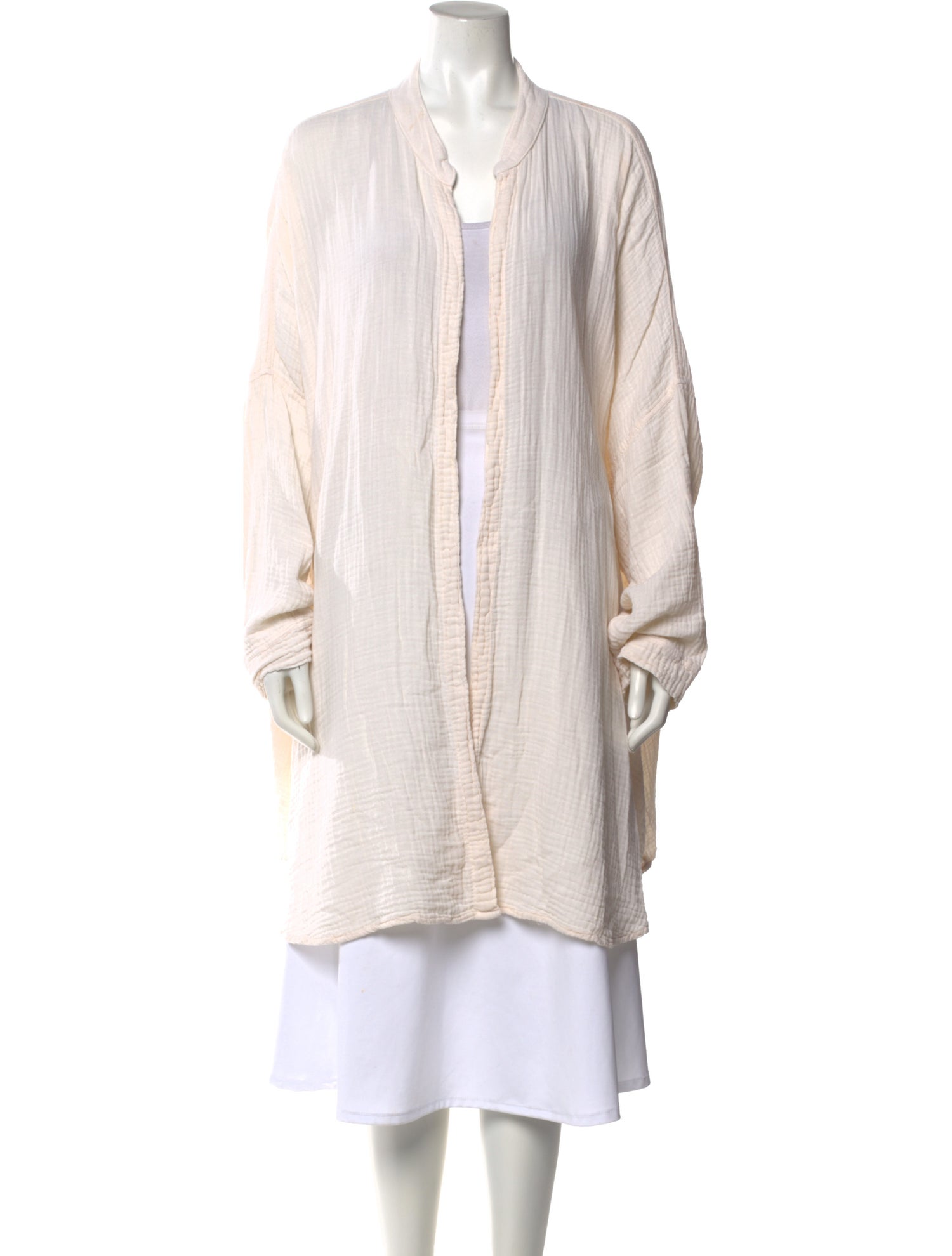 Black Crane Open Front Sweater