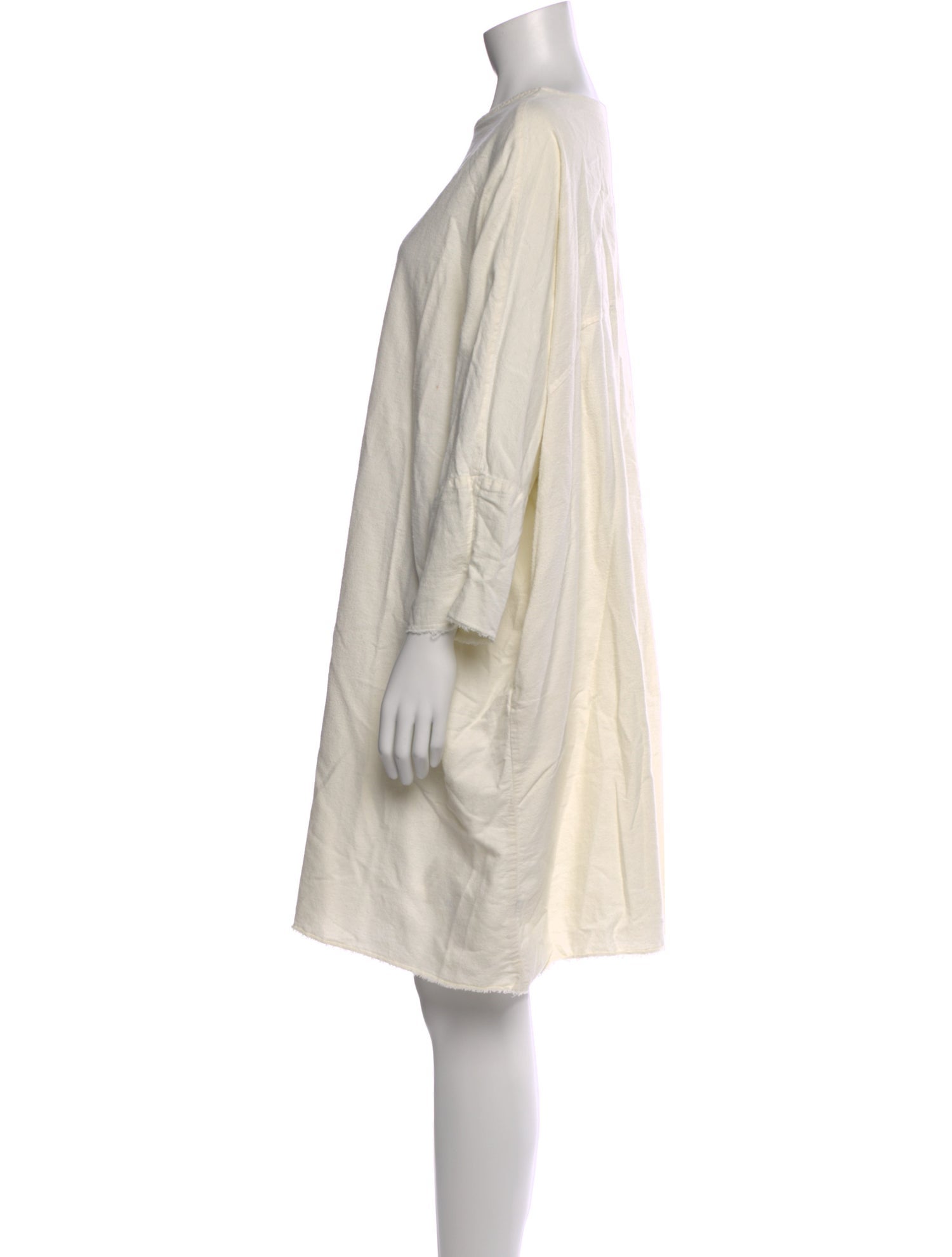 Black Crane Bateau Neckline Mini Dress