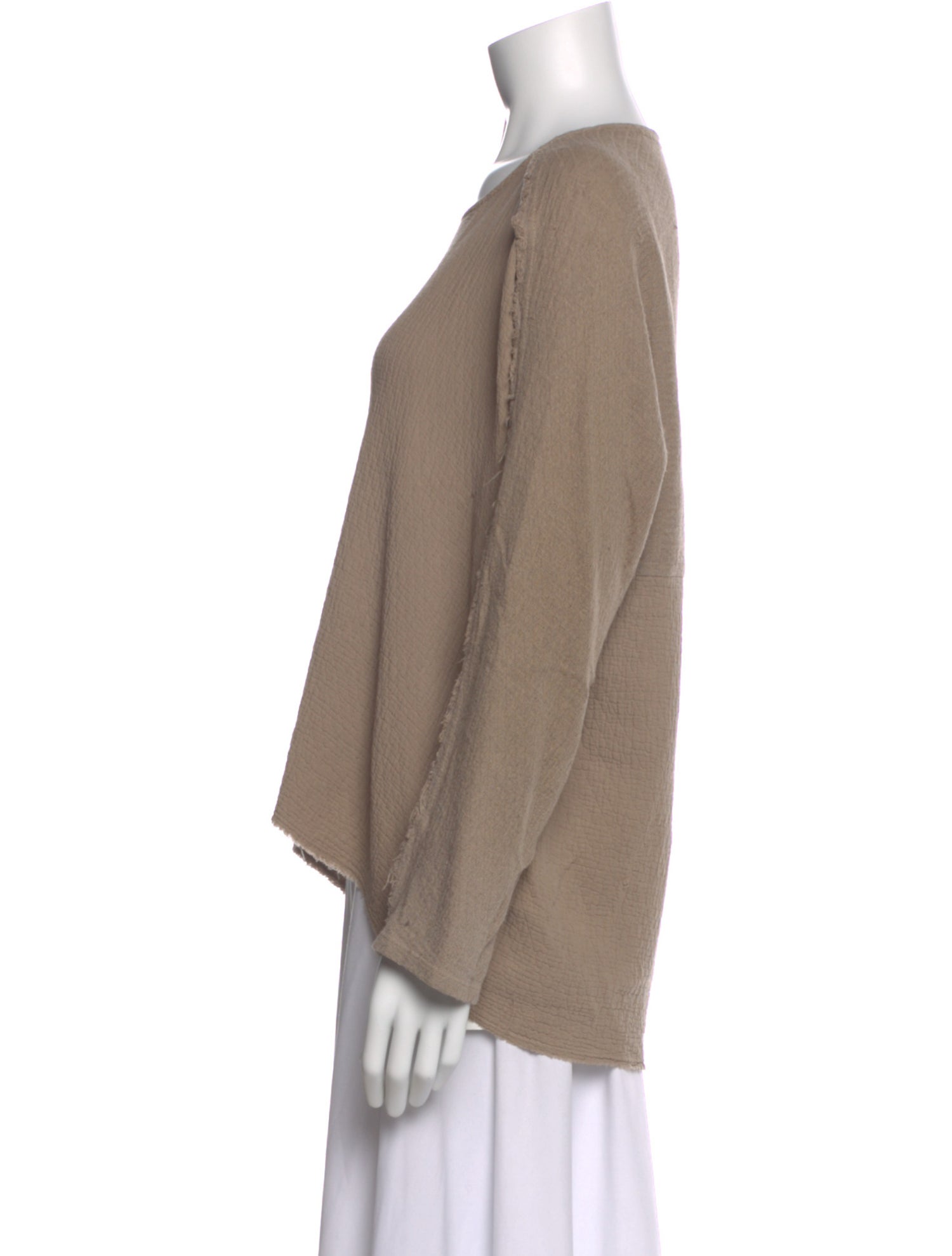 Black Crane Crew Neck Long Sleeve Top