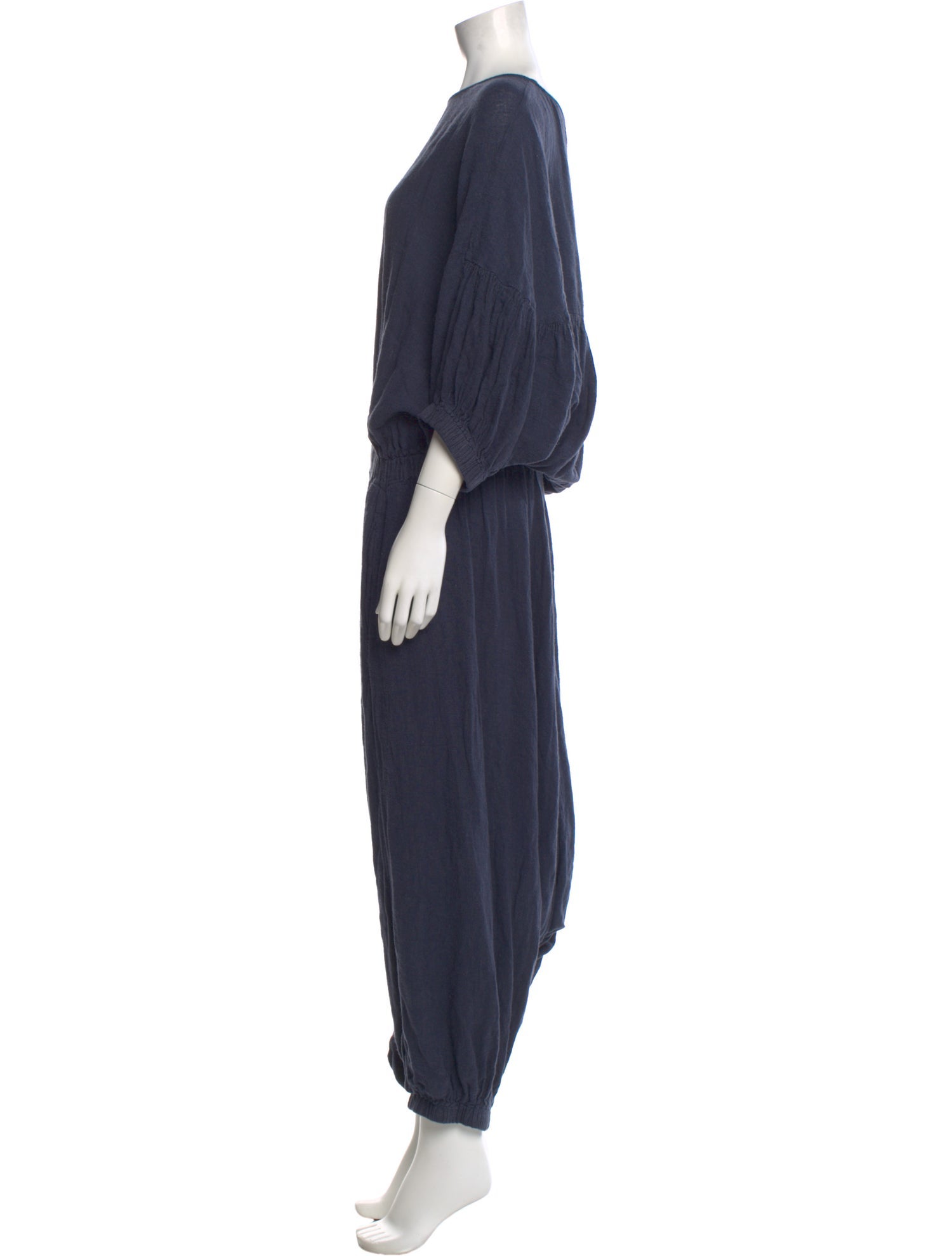 Black Crane Bateau Neckline Jumpsuit