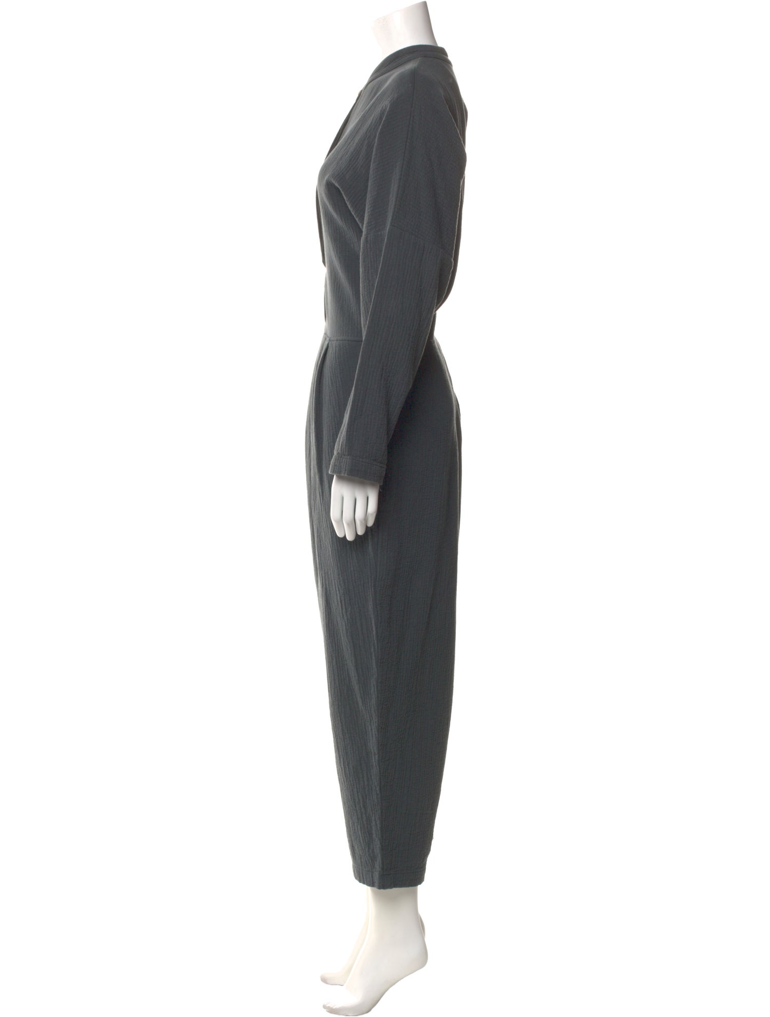 Black Crane Mock Neck Jumpsuit