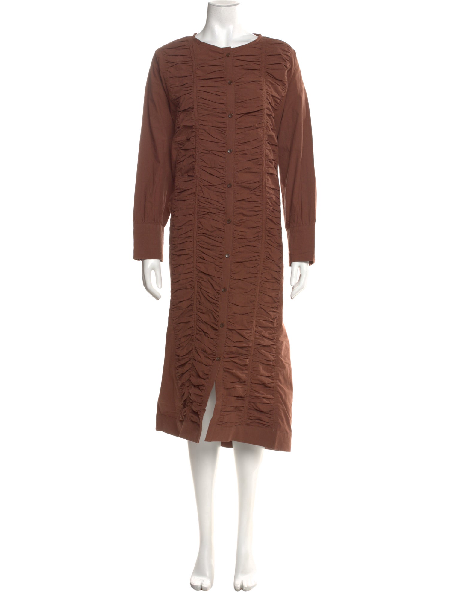 Black Crane Crew Neck Midi Length Dress w/ Tags