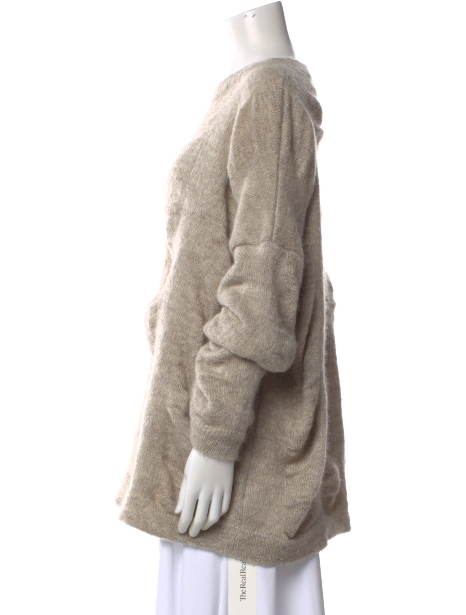 Black Crane Mohair Crew Neck Sweater
