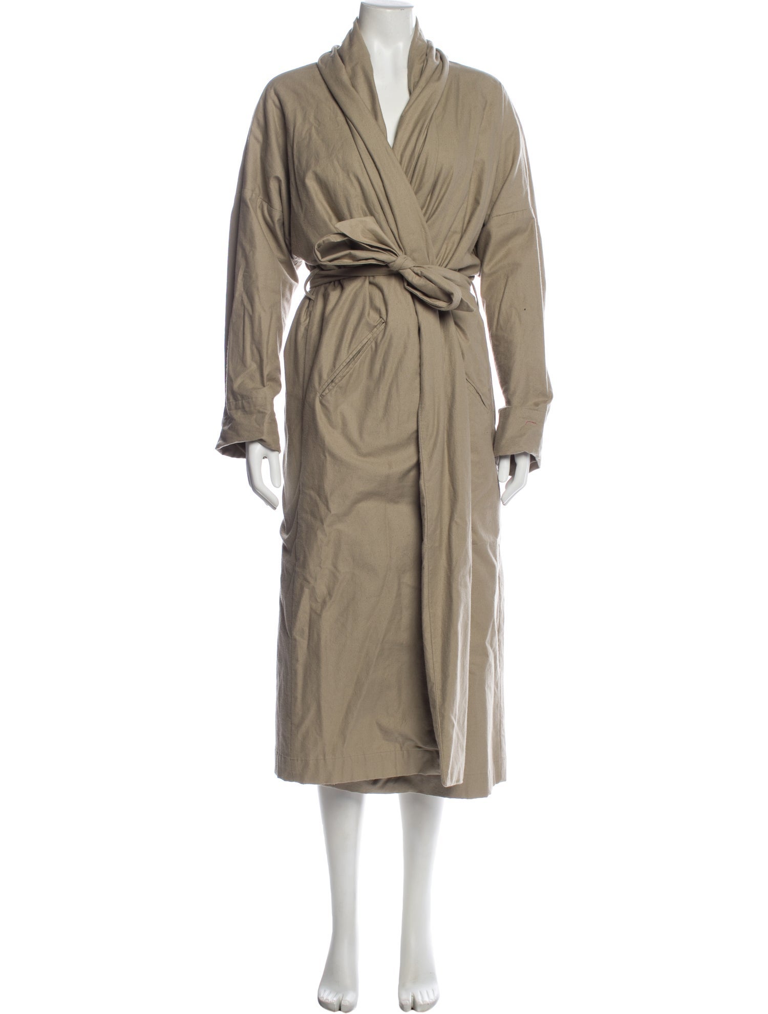 Black Crane Trench Coat