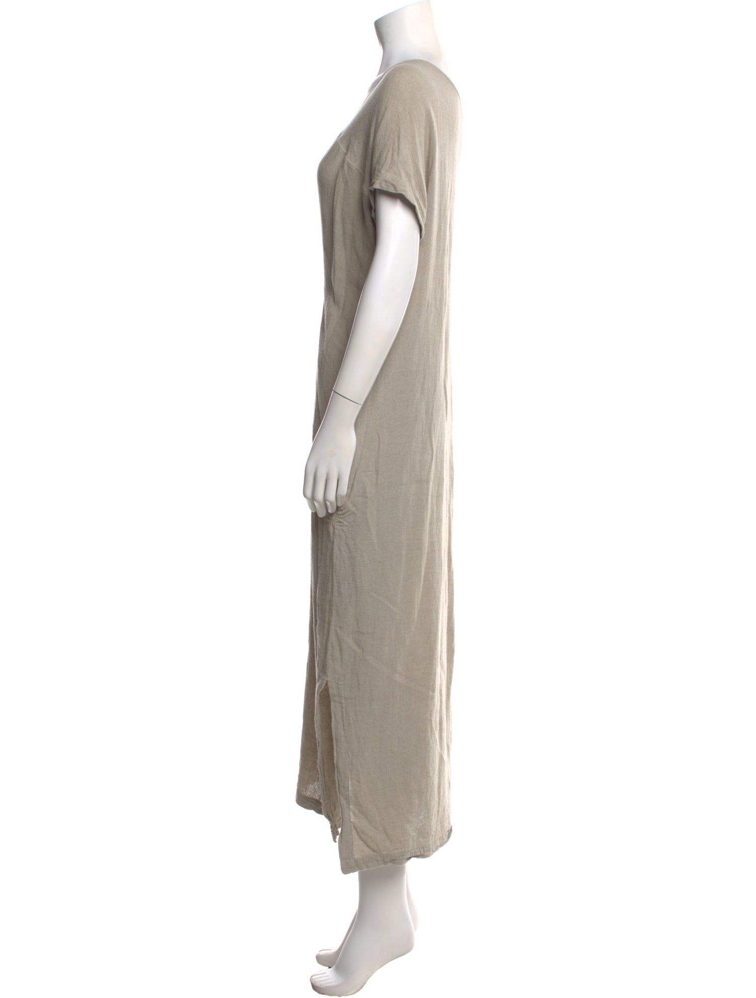 Black Crane Linen Mini Dress