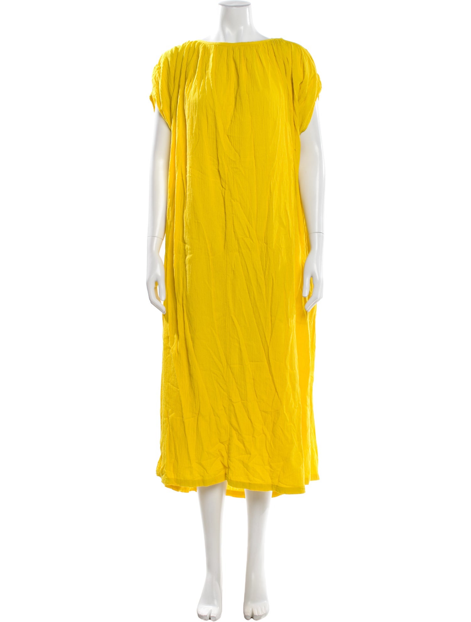 Black Crane Bateau Neckline Long Dress