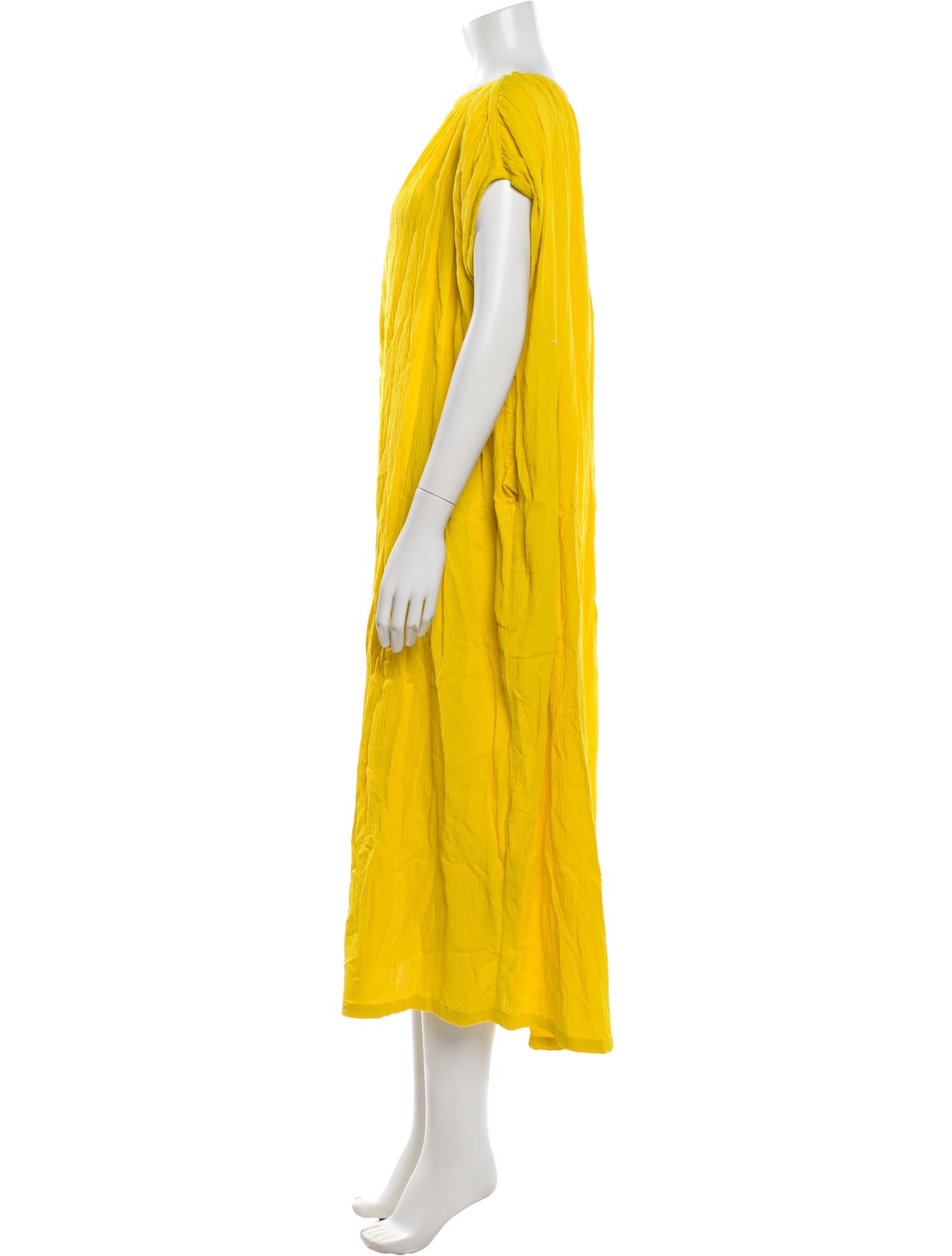 Black Crane Bateau Neckline Long Dress