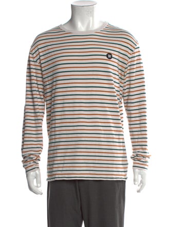 Wood Wood Striped Crew Neck T-Shirt