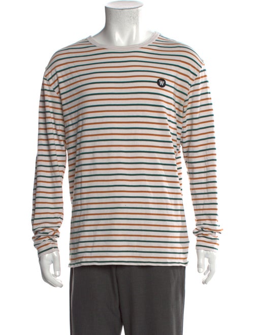 Wood Wood Striped Crew Neck T-Shirt
