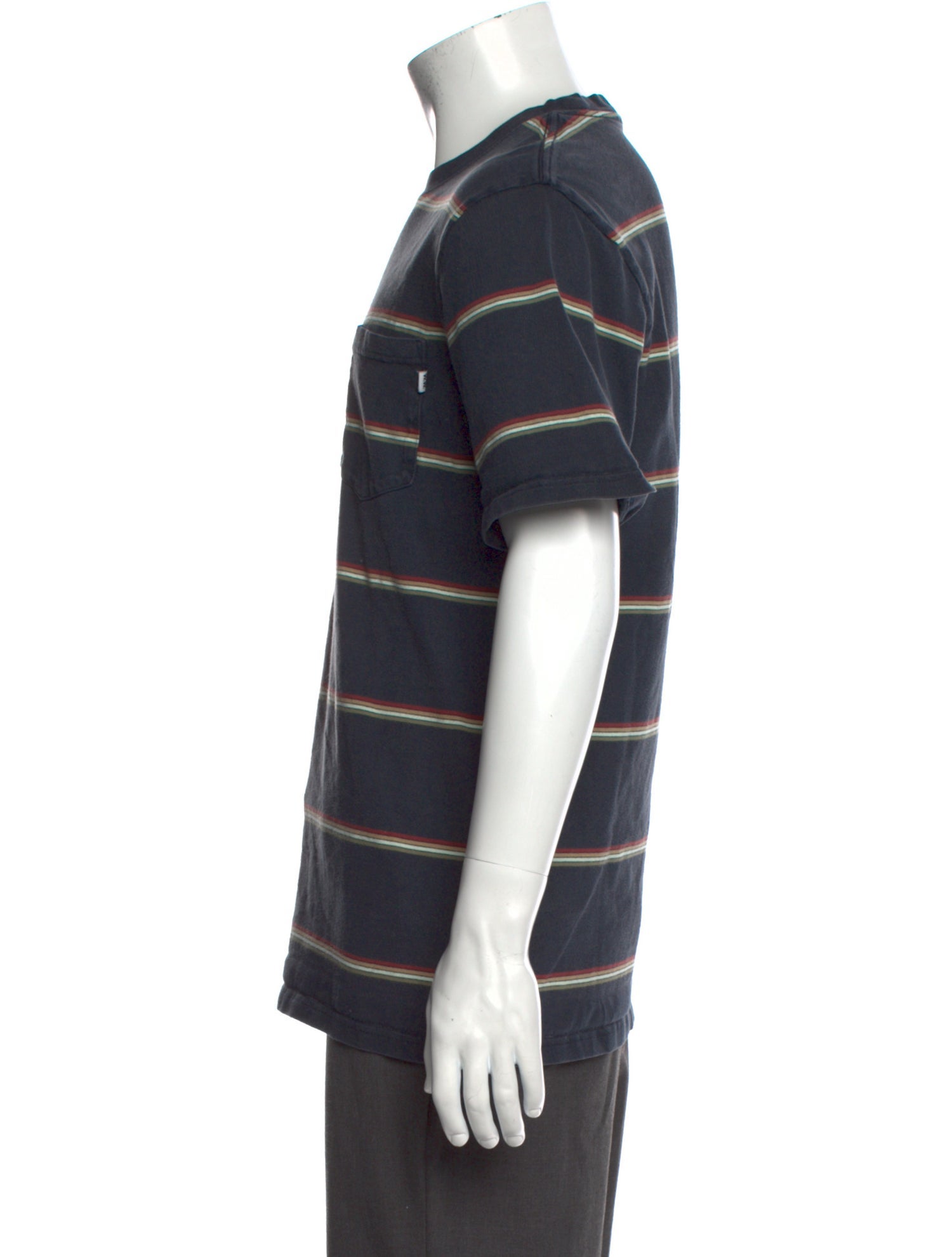 Wood Wood Striped Crew Neck T-Shirt