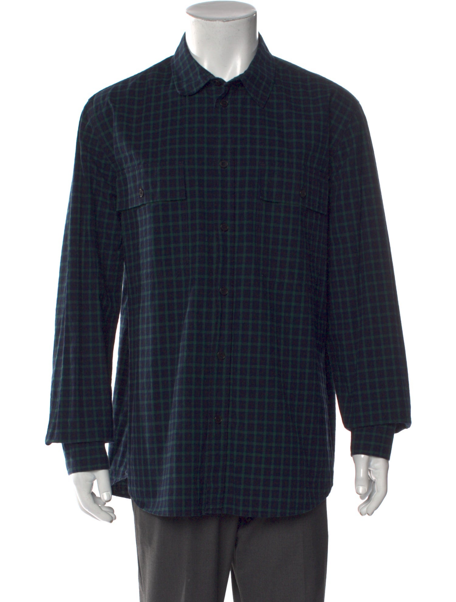 Wood Wood Plaid Print Long Sleeve Shirt