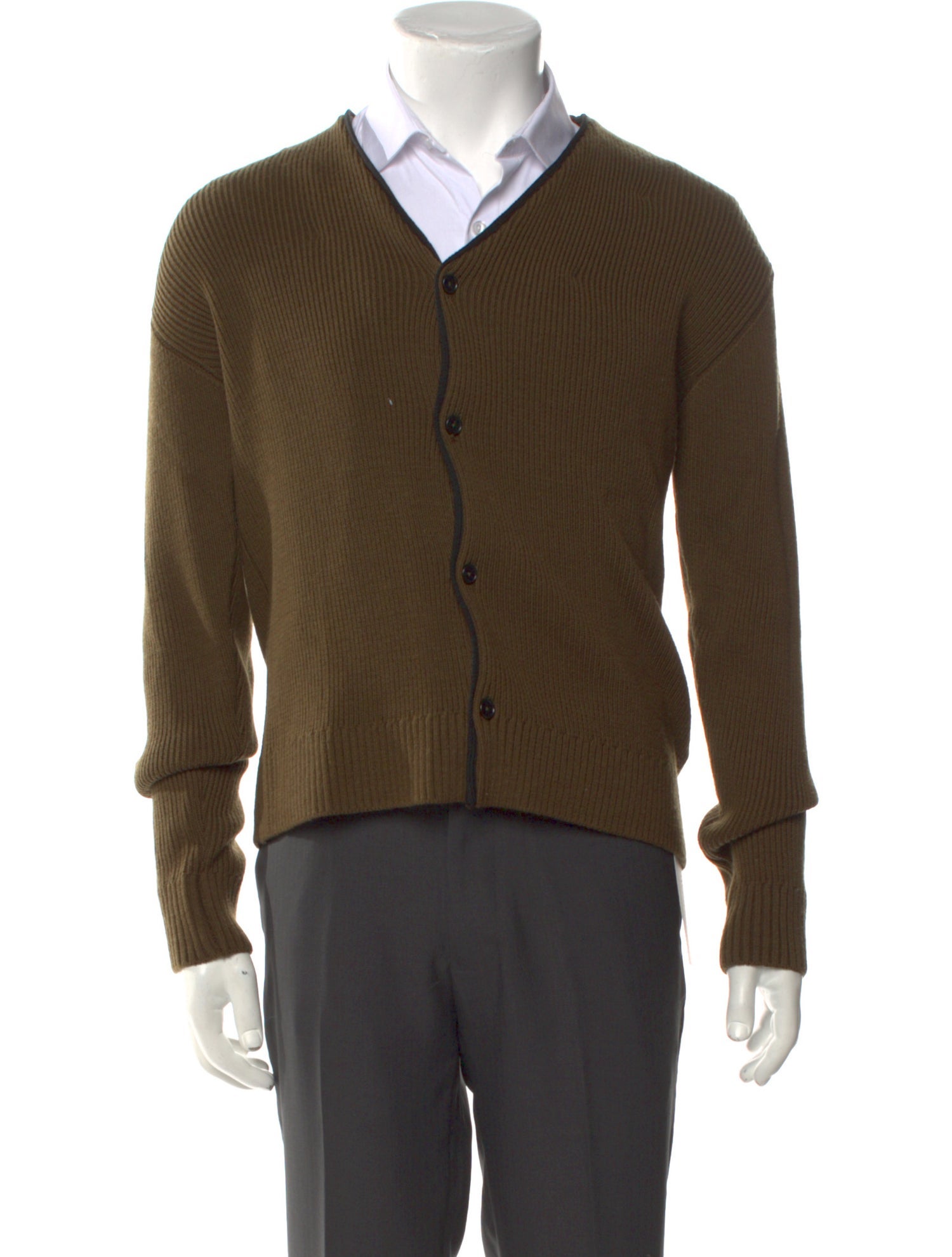 Wood Wood Merino Wool V-Neck Cardigan w/ Tags