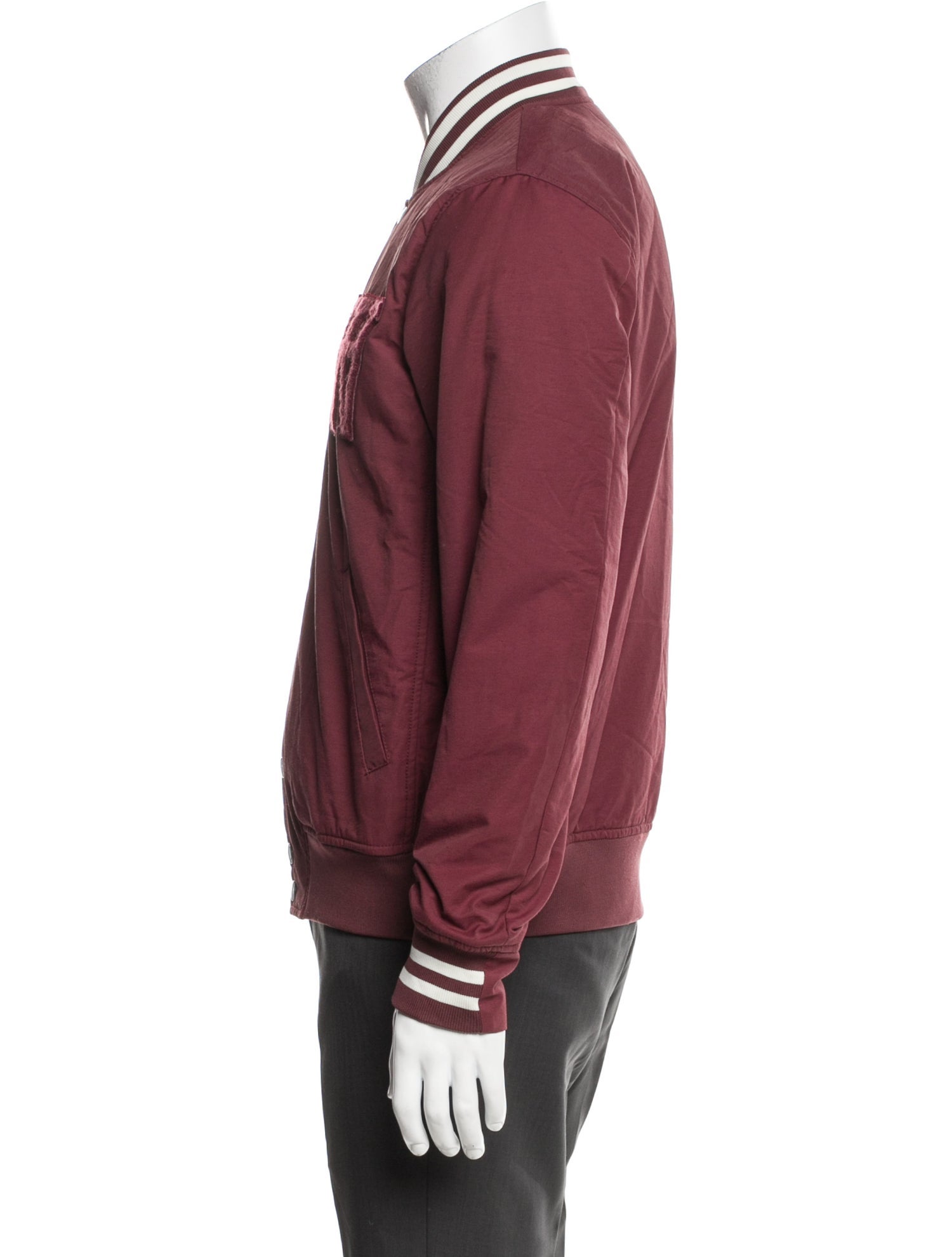 Wood Wood Striped Bomber Jacket