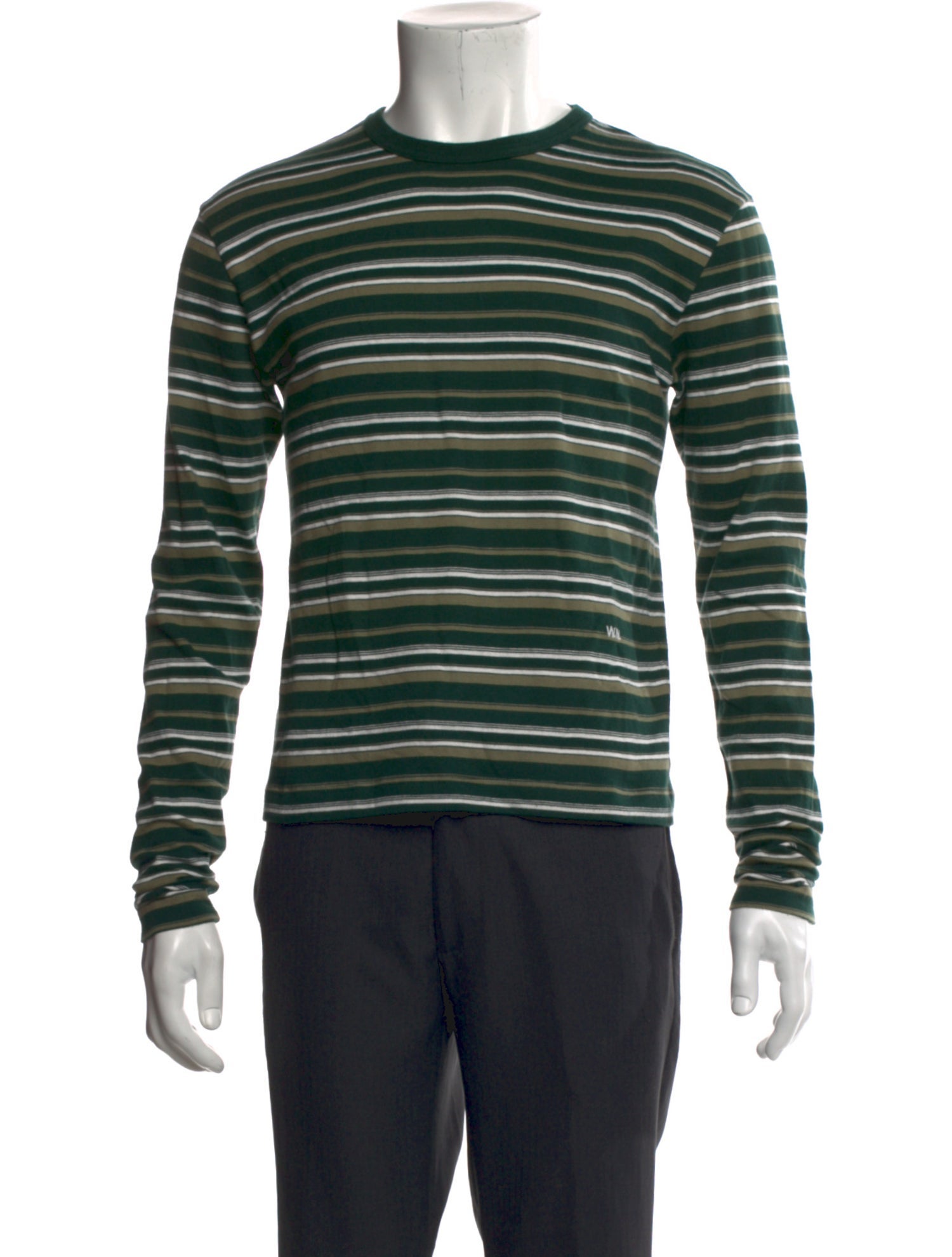 Wood Wood Striped Crew Neck T-Shirt