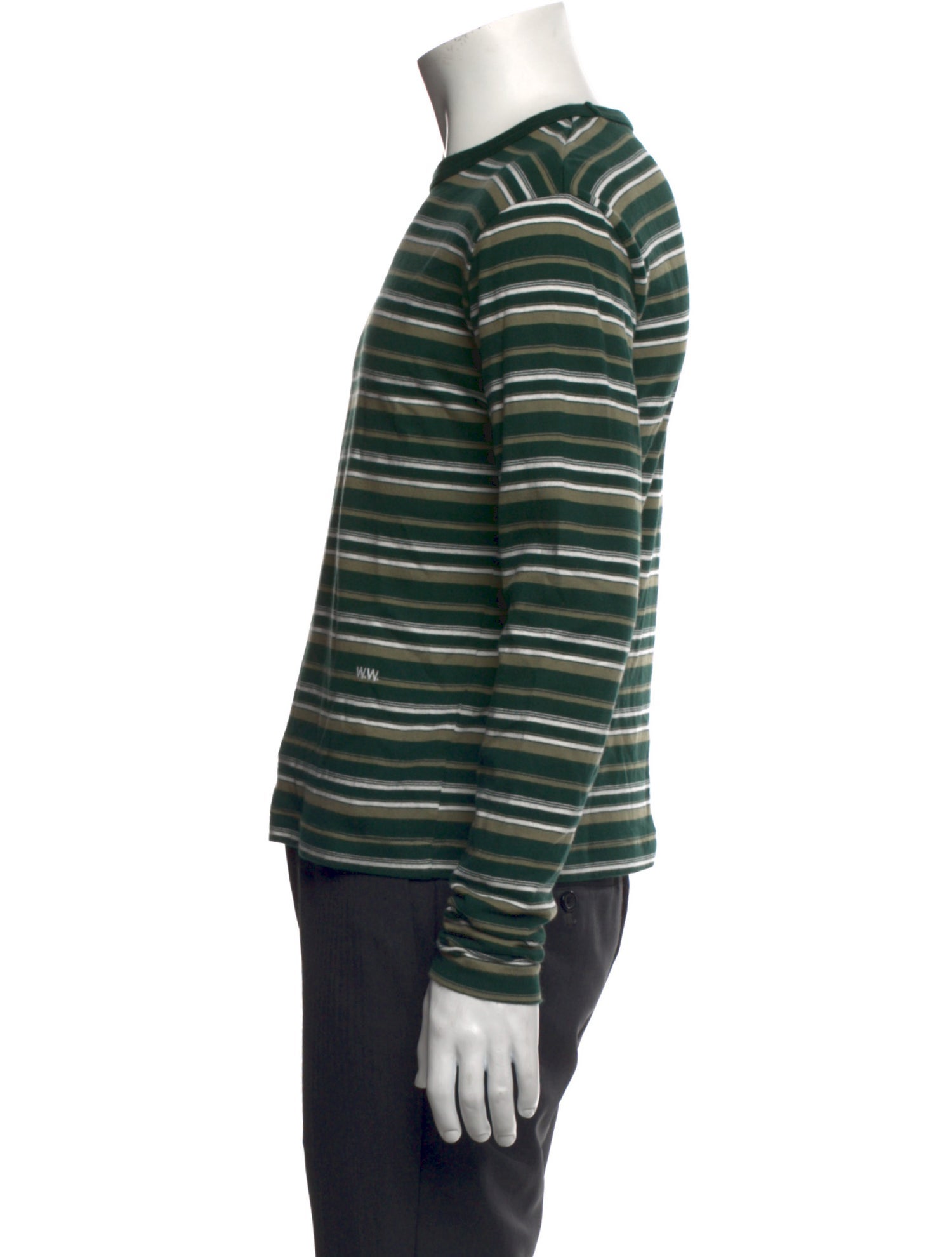 Wood Wood Striped Crew Neck T-Shirt