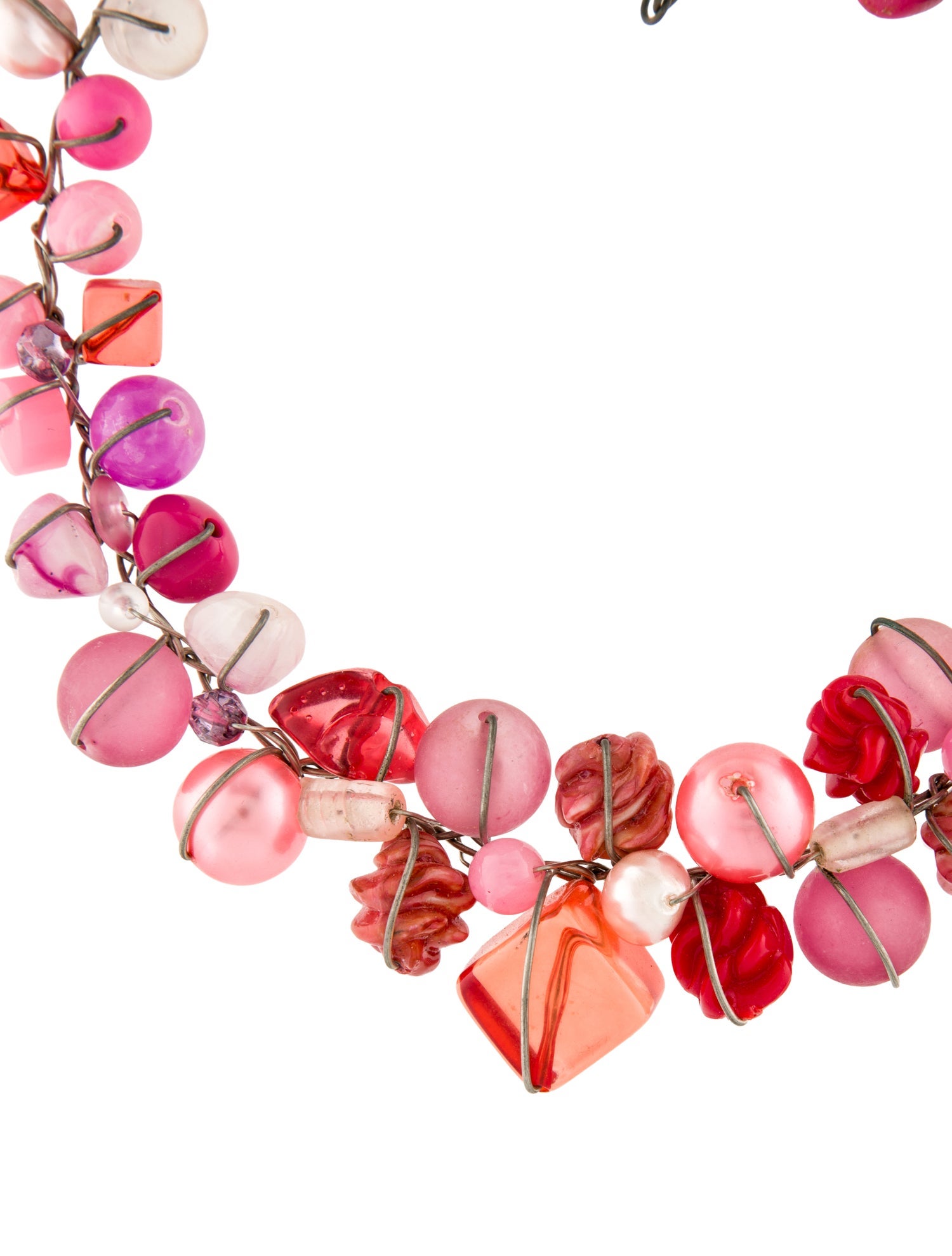 Abra Faux Pearl, Resin, & Bead Collar Necklace