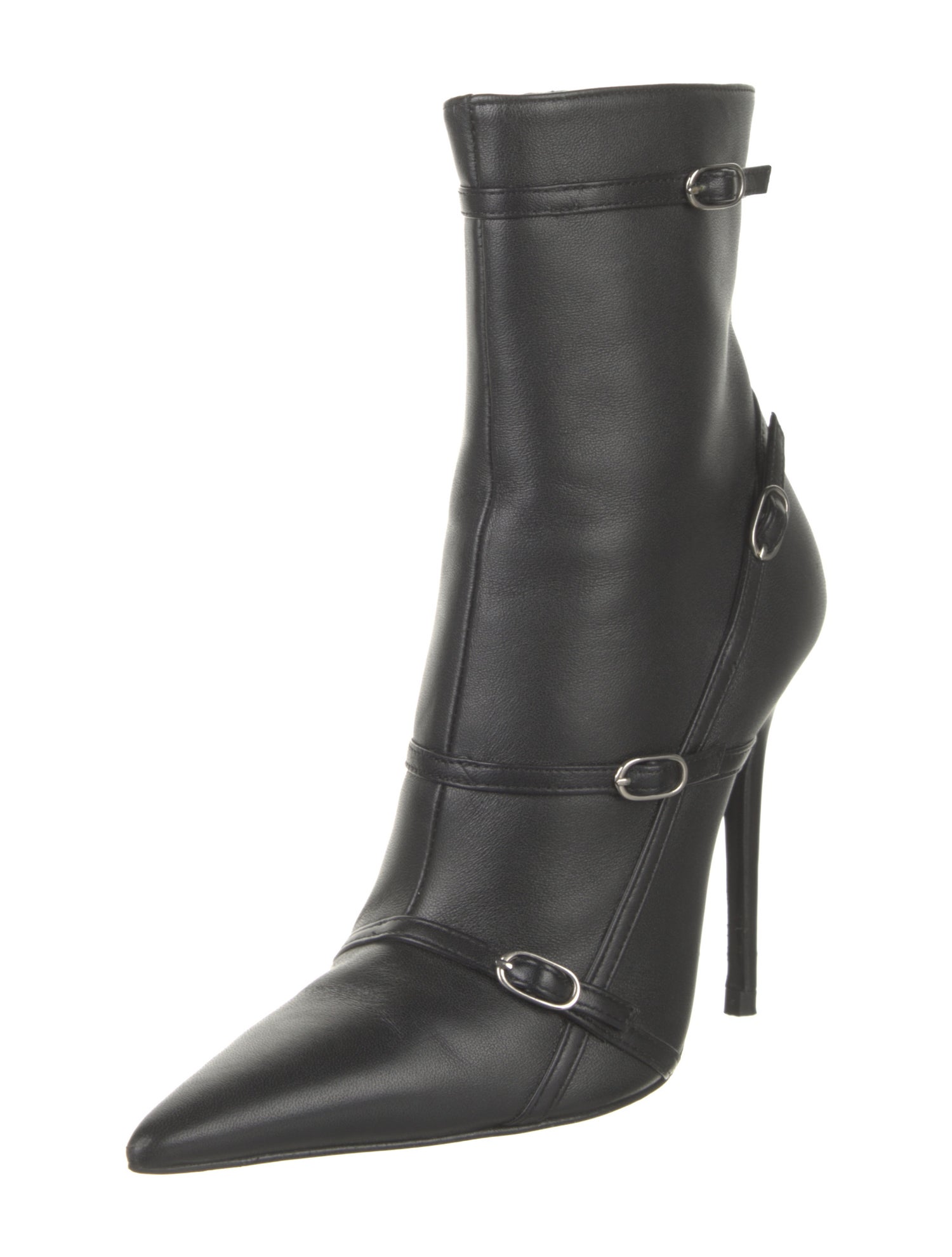 Abra Leather Moto Boots