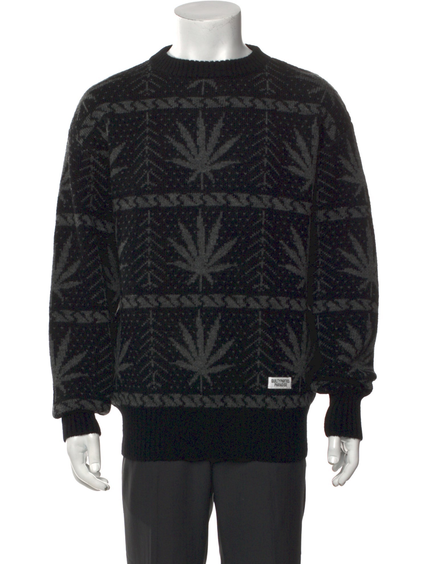 Wacko Maria Guilty Parties Wool Printed Pullover w/ Tags