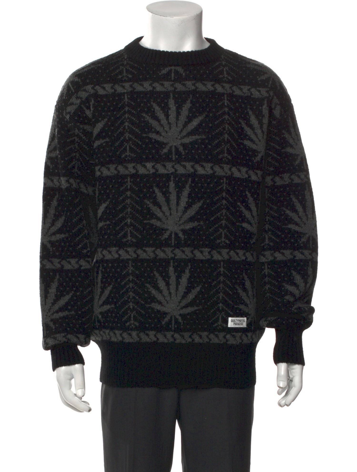 Wacko Maria Guilty Parties Wool Printed Pullover w/ Tags