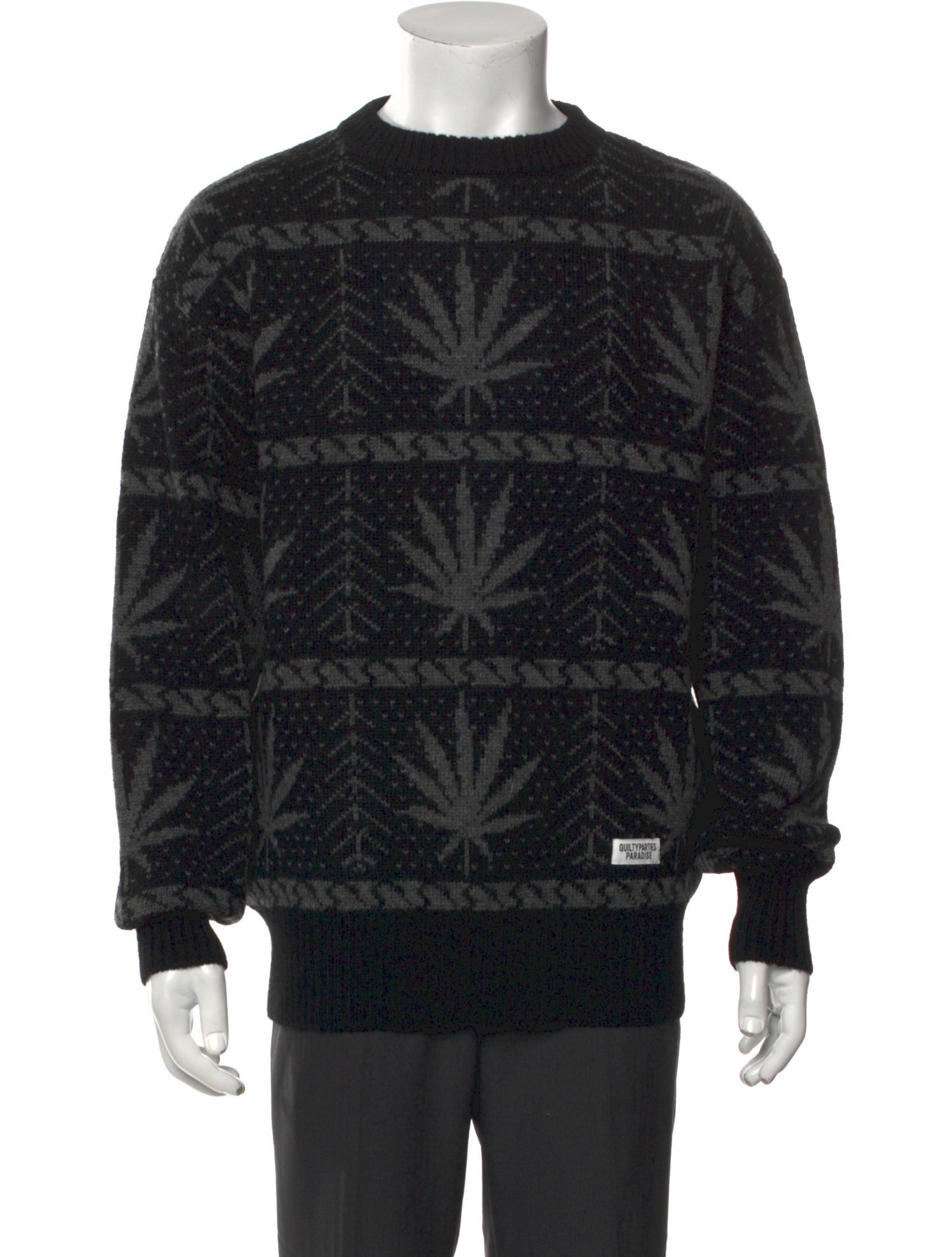 Wacko Maria Guilty Parties Wool Printed Pullover w/ Tags