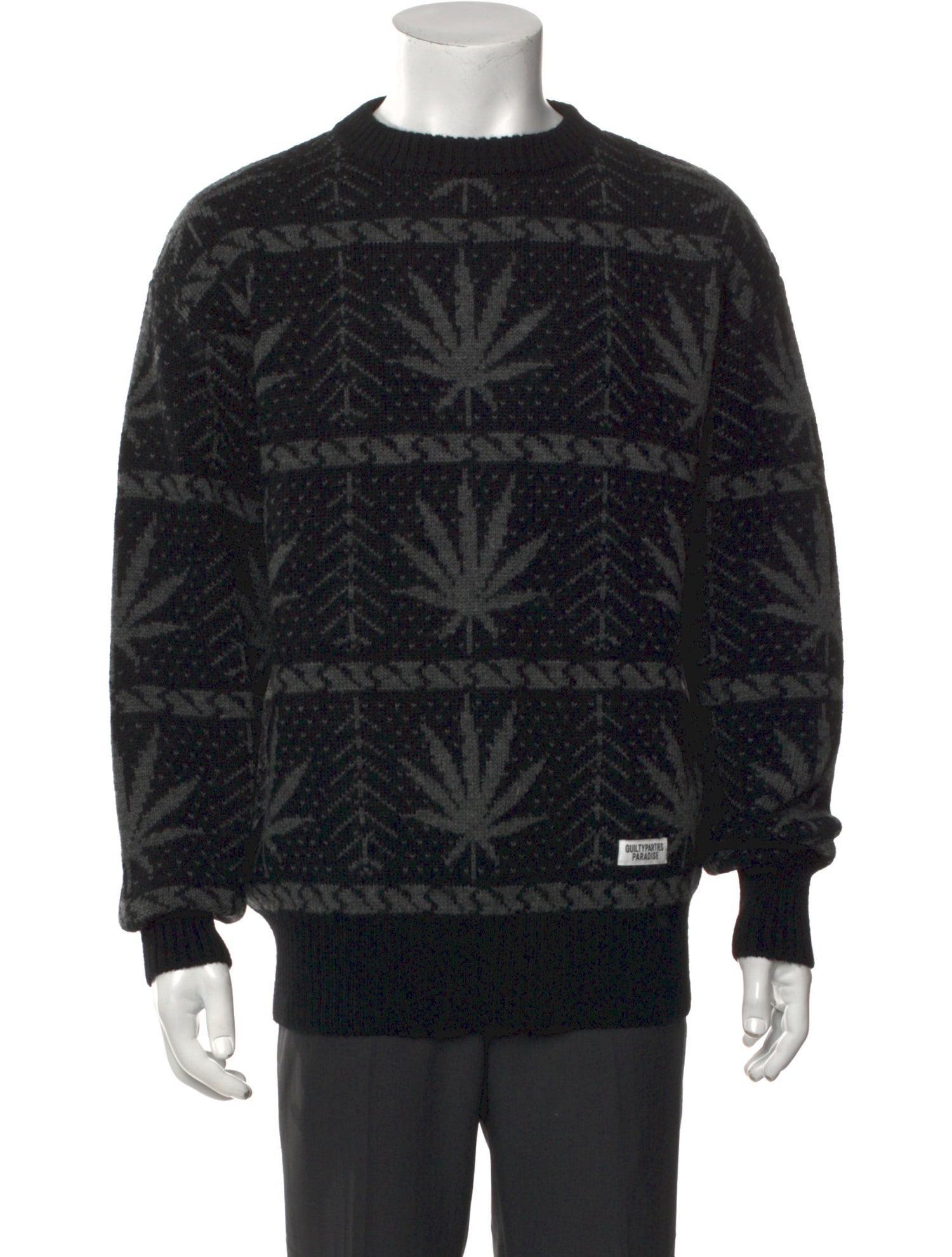 Wacko Maria Guilty Parties Wool Printed Pullover w/ Tags