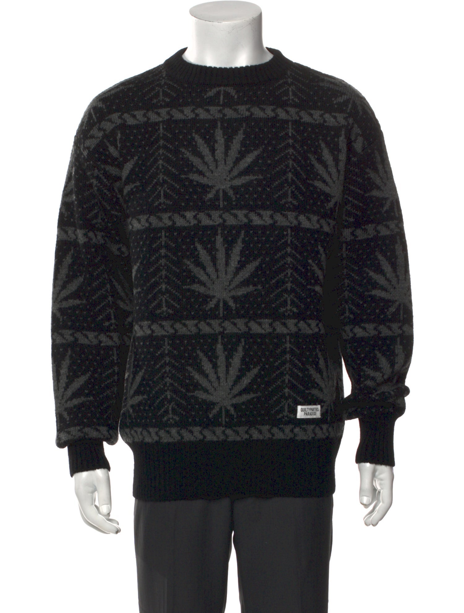 Wacko Maria Guilty Parties Wool Printed Pullover w/ Tags