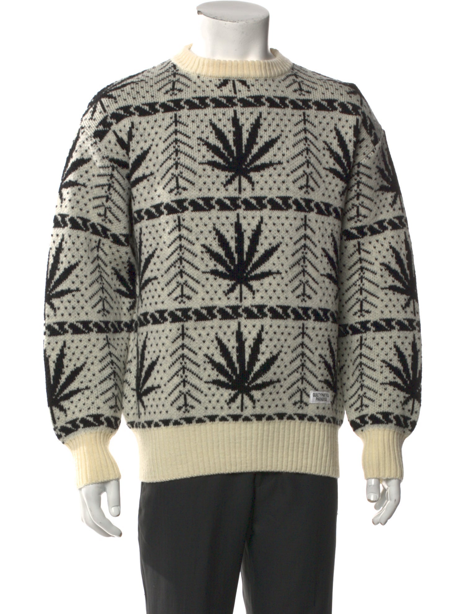 Wacko Maria Guilty Parties Wool Printed Pullover w/ Tags