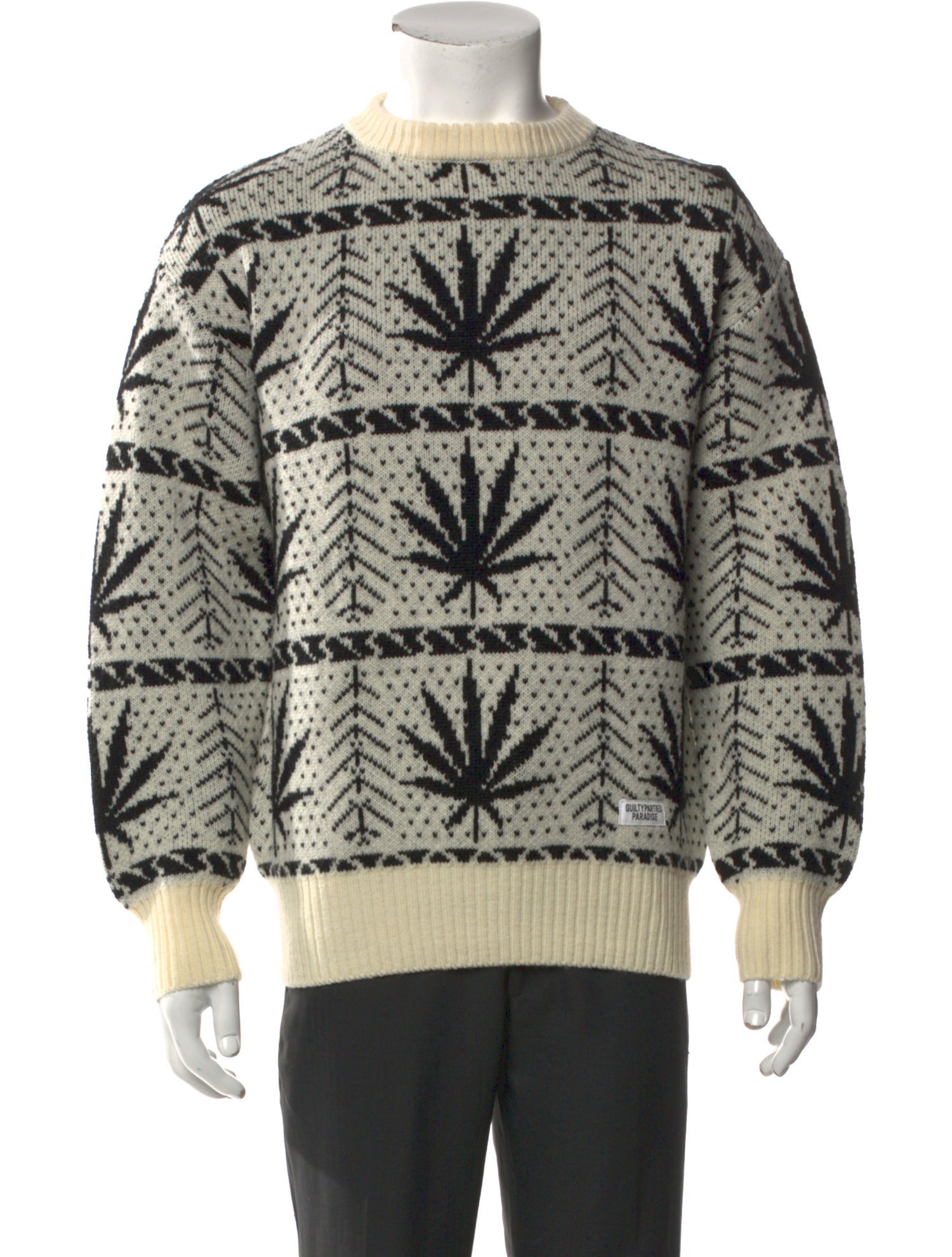 Wacko Maria Guilty Parties Wool Printed Pullover w/ Tags