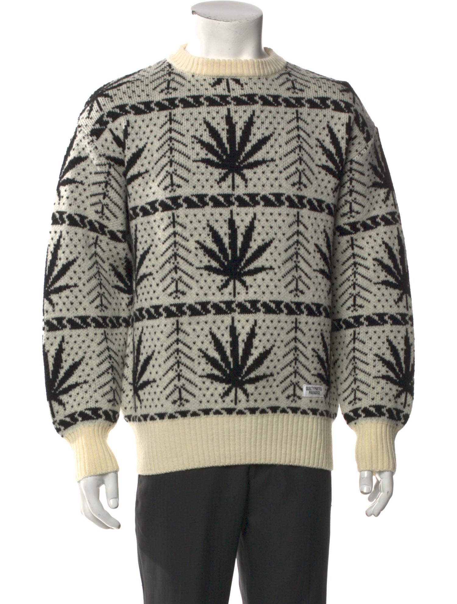 Wacko Maria Guilty Parties Wool Printed Pullover w/ Tags