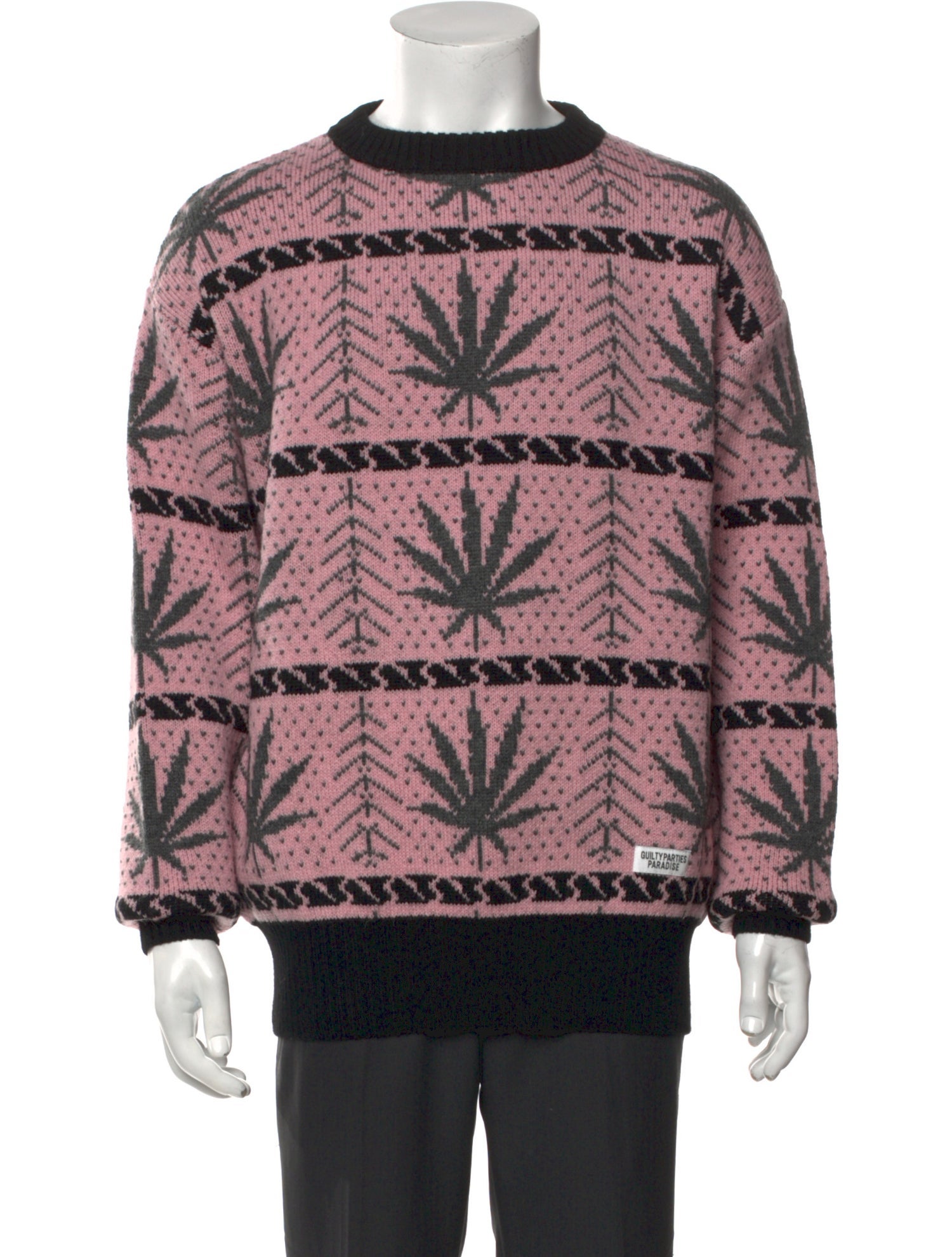 Wacko Maria Guilty Parties Wool Printed Pullover w/ Tags